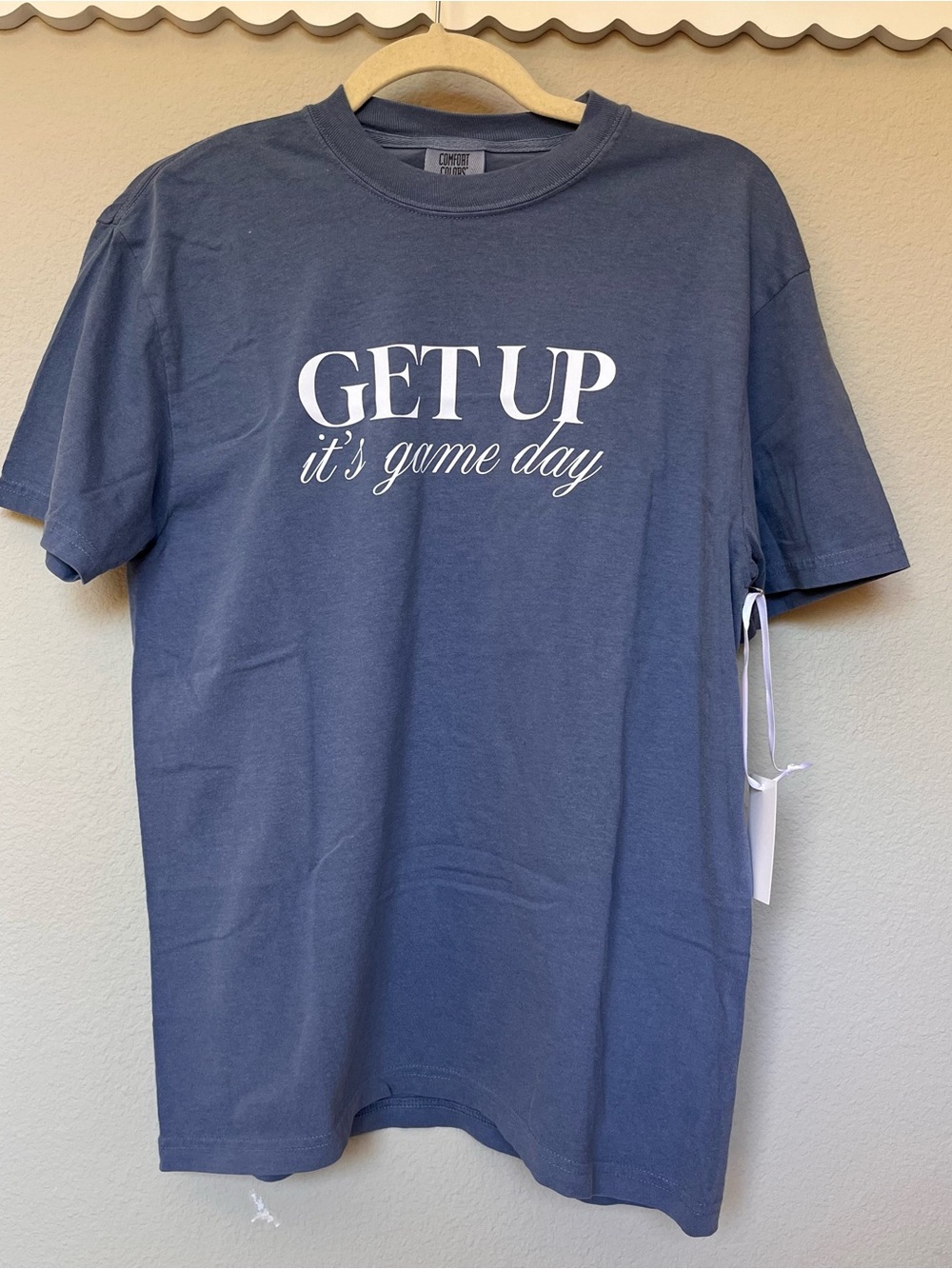GET UP It's Game Day Blue Graphic Tee